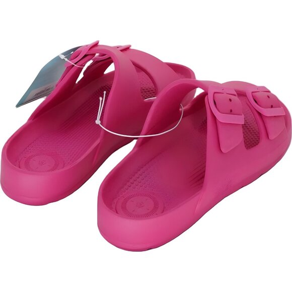 Pink Totes Women's Sol Bounce Slide Sandals with Buckle - Size 7 - Picture 3 of 6
